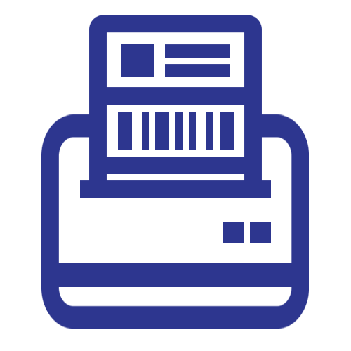 Label printer icon